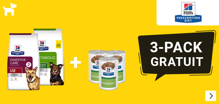 Hill's Prescription diet diverse grootverpakkingen met gratis 3 pack natvoer DOG